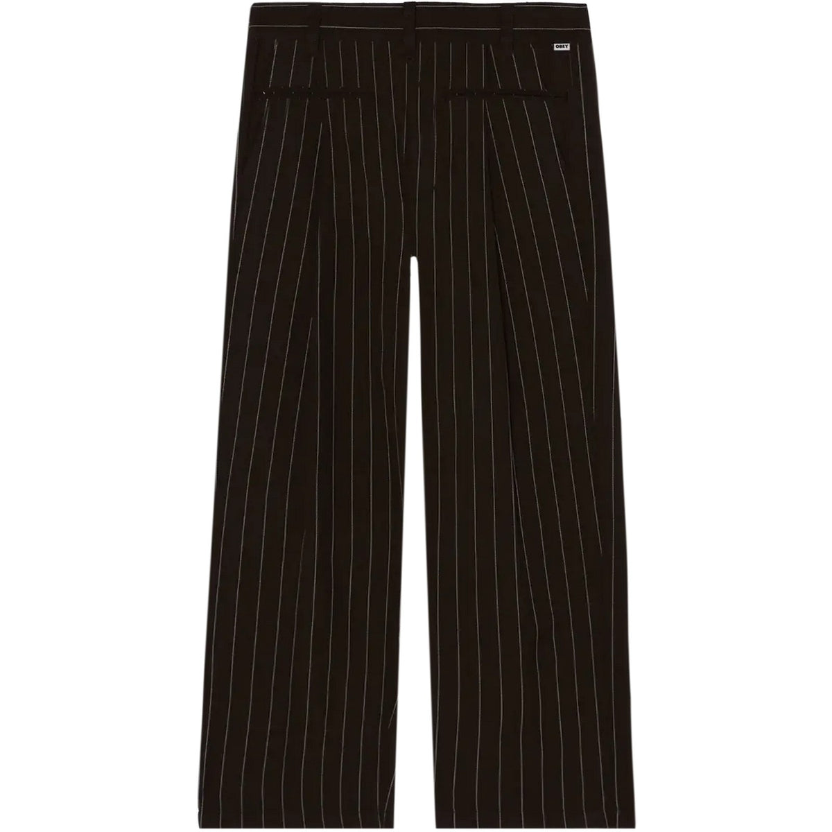 Pantaloni Uomo Obey - Dean Stripe Pleated Pant - Nero