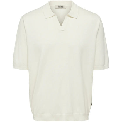 Maglie a manica lunga Uomo Only & Sons - Onswyler Life Rlx 12 Ss Split Knit Noos - Bianco