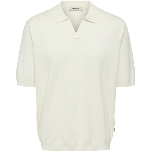Maglie a manica lunga Uomo Only & Sons - Onswyler Life Rlx 12 Ss Split Knit Noos - Bianco