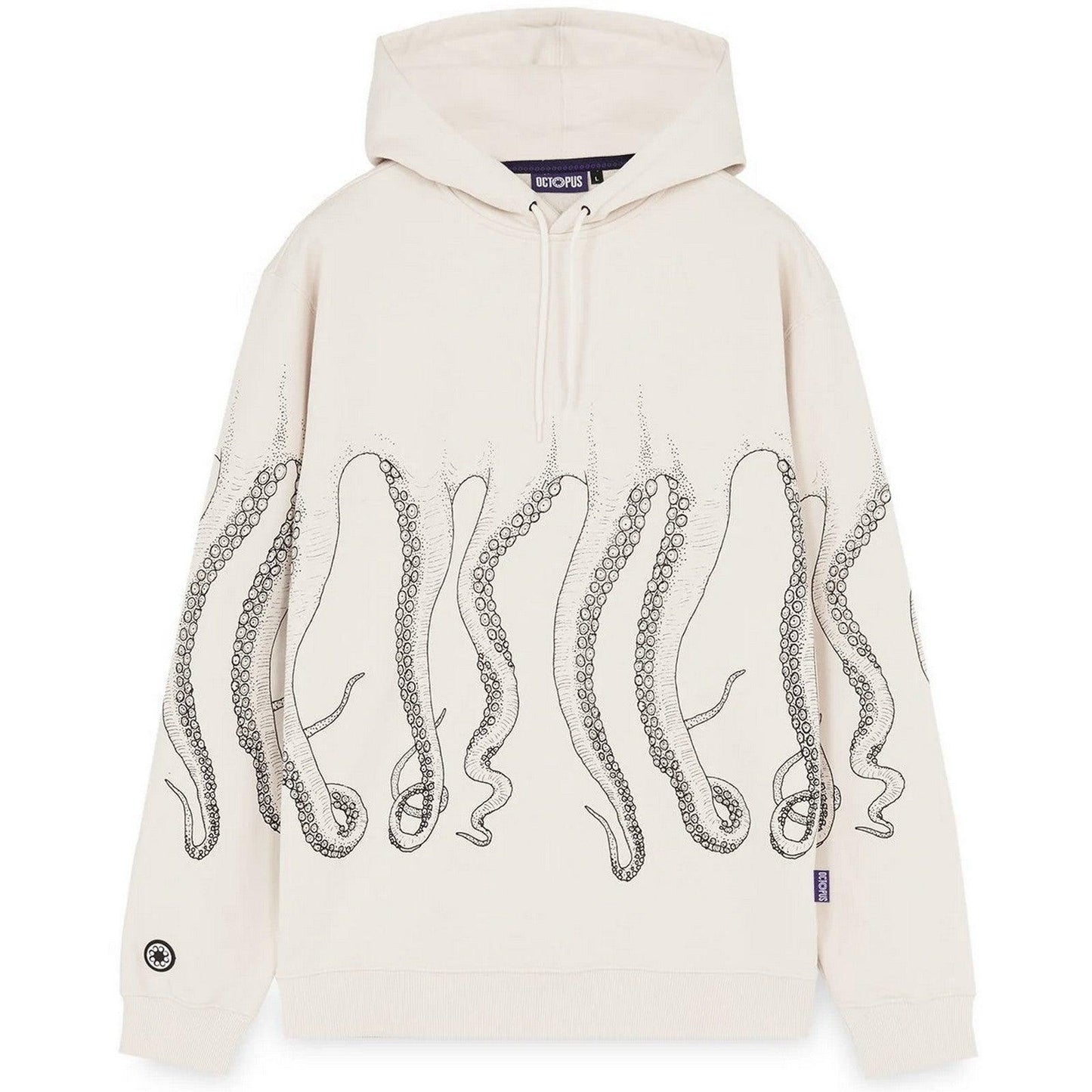 Felpe con cappuccio Uomo Octopus - Octopus Outline Hoodie - Bianco