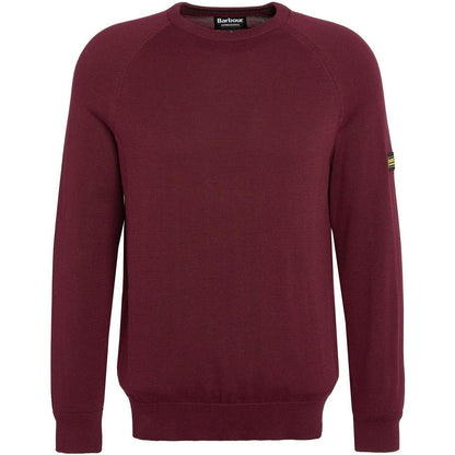 Maglie Uomo Barbour International - Cotton Crew Knit - Bordeaux