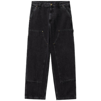 Pantaloni Uomo Carhartt Wip - Nash Dk Pant Cotton Smith Denim - Nero