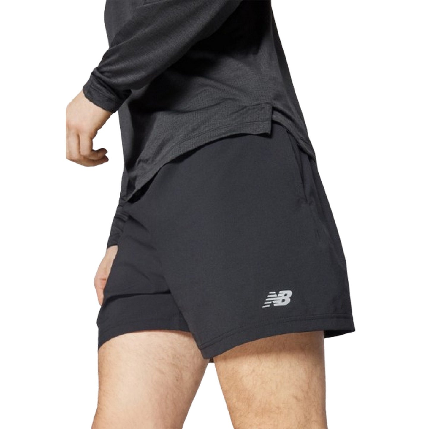 Pantaloncini Uomo New Balance - Sport Essentials Short 5 - Nero
