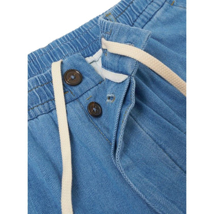 Pantaloni Uomo Universal Works - Pleated Track Pant - Blu