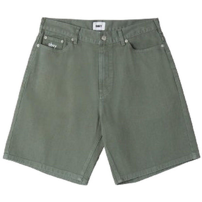 Bermuda Uomo Obey - Bigwig Baggy Denim Short - Verde