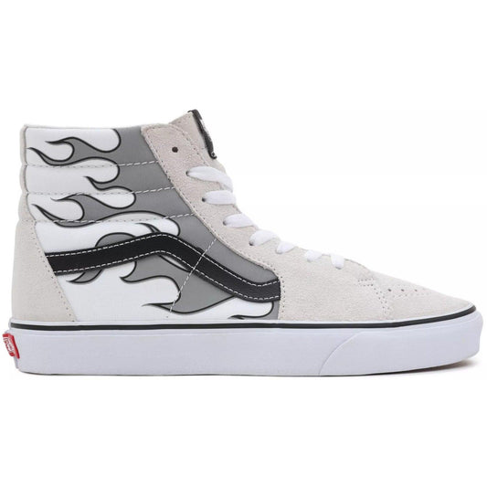 Sneaker Uomo Vans - Ua Sk8-Hi Reflective Flame True White - Bianco