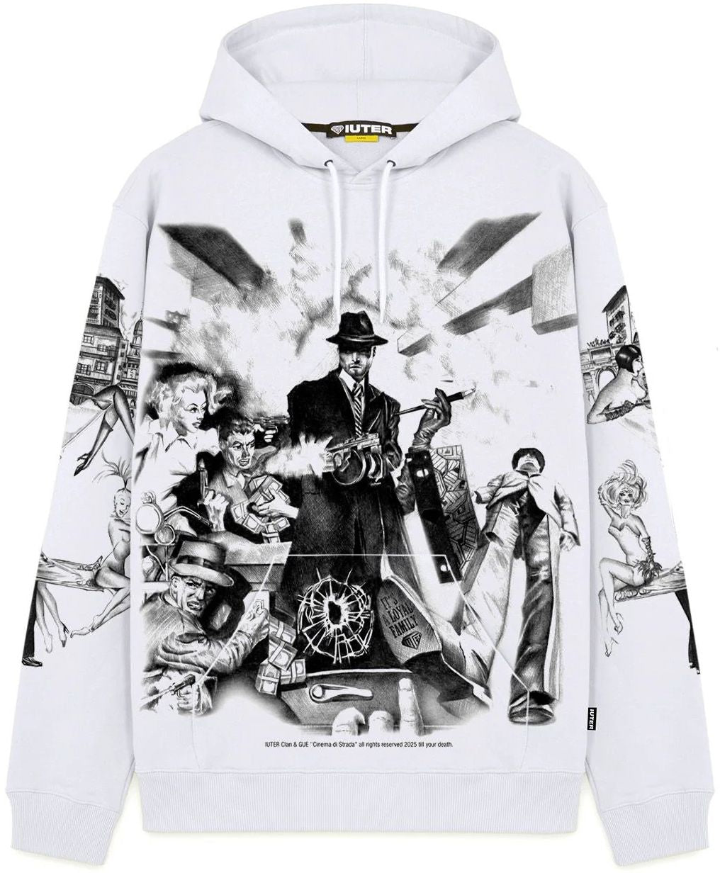Felpe con cappuccio Uomo Iuter - Guè X Iuter - Pulp Hoodie - Bianco