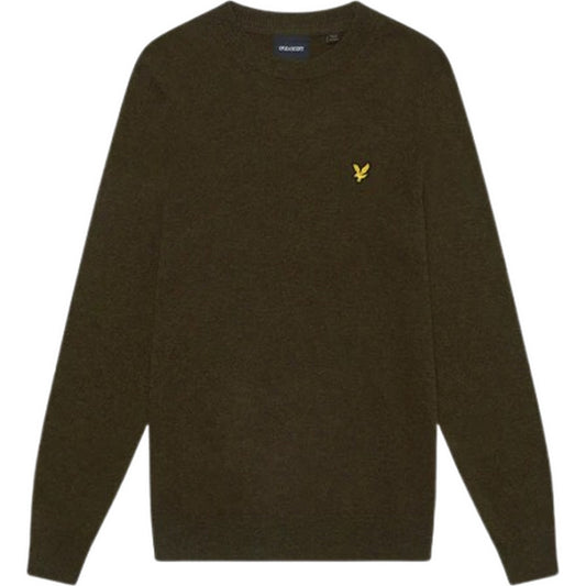 Felpe senza cappuccio Uomo Lyle & Scott - Lambswool Blend Crew Neck Jump - Verde