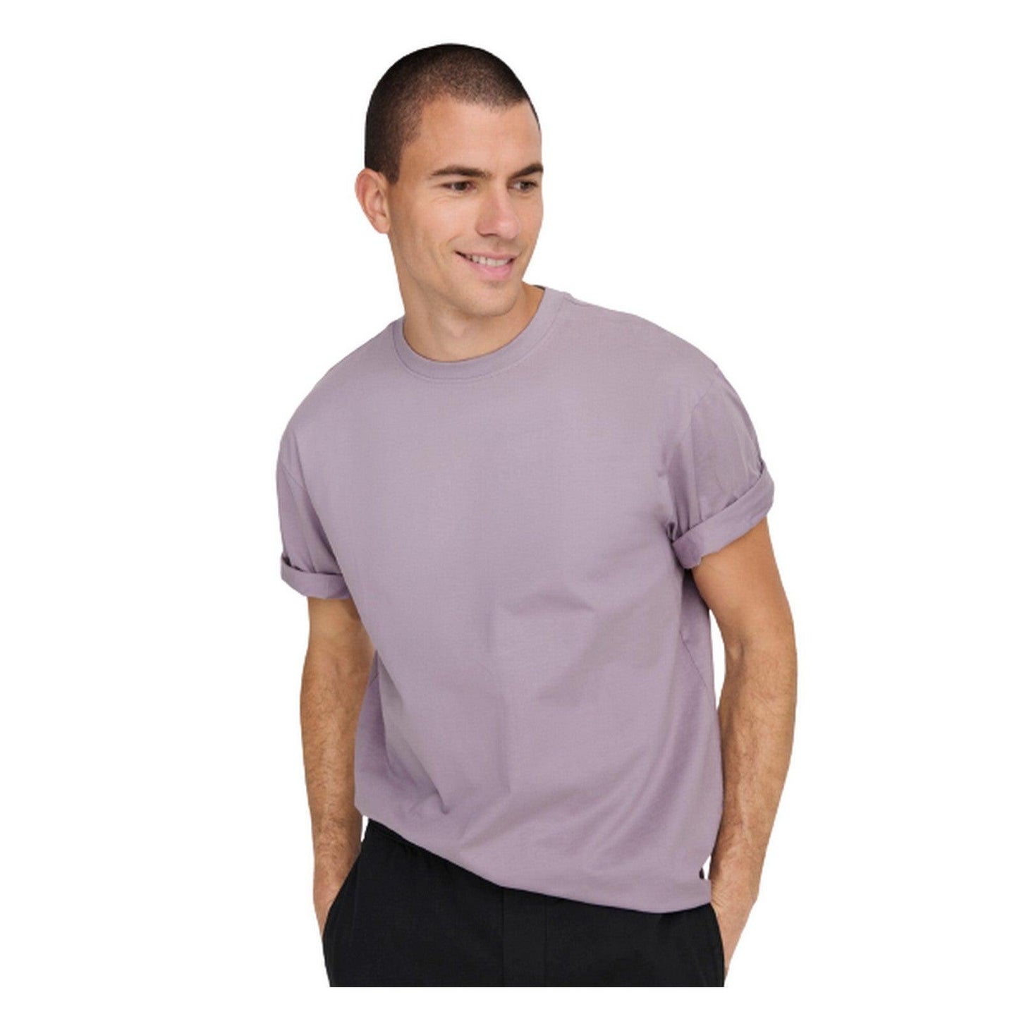 T-shirt Uomo Only & Sons - Onsfred Rlx Ss Tee Noos - Viola