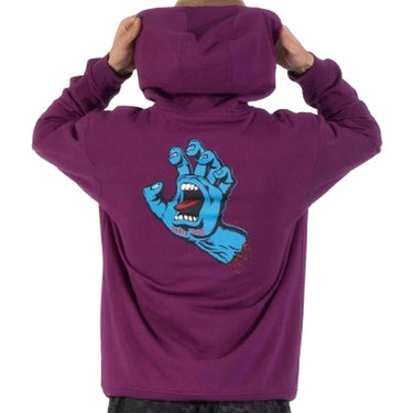 Felpe con cappuccio Uomo Santa Cruz - Screaming Hand Chest Hood - Viola