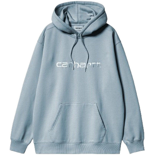 Felpe con cappuccio Donna Carhartt Wip - W' Hooded Carhartt Sweatshirt - Celeste