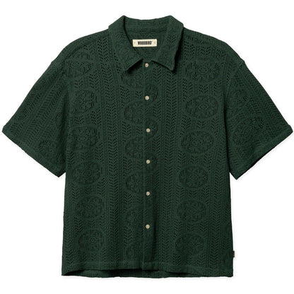 Camicie casual Uomo Woodbird - Wbwang Knit Shirt - Verde