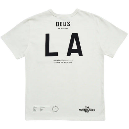 T-shirt Uomo Deus Ex Machina - La Address Tee - Bianco