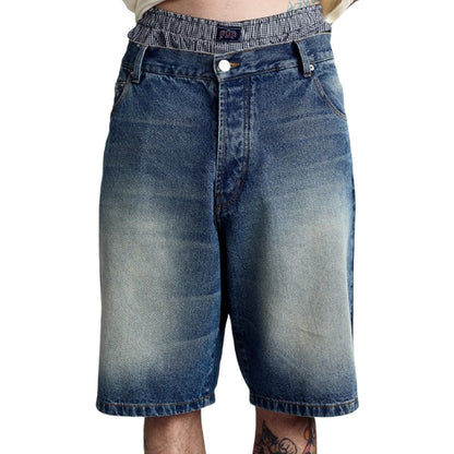 Bermuda Uomo Pop Trading - Longer drs short - Blu