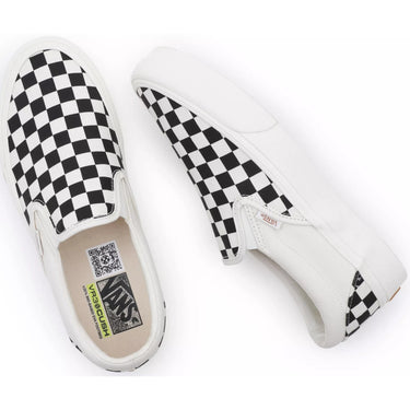 Sneaker Uomo Vans - Slip-On Vr3 Checkerboard Black/Marshmallow - Multicolore