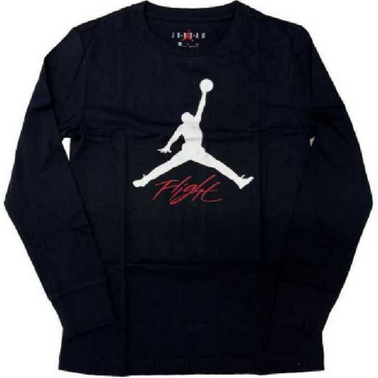 T-shirt Ragazzi Unisex Jordan - Mj Hbr Sustainable Ls Tee - Nero