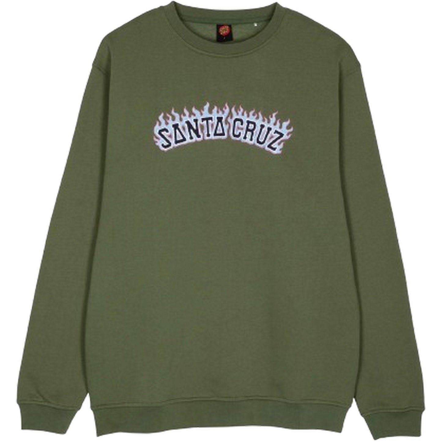 Felpe senza cappuccio Ragazzo Santa Cruz - Burnt Collegiate Crew - Nero