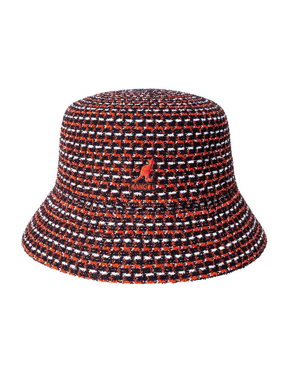 Cappelli alla pescatora Unisex Kangol - Maze Jacquard Bucket - Rosso