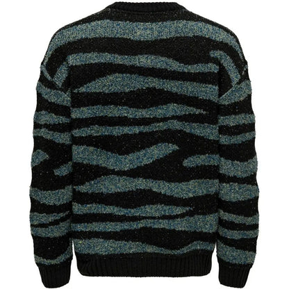 Maglie Uomo Only & Sons - Onslincolm Ds 3 Boucle Crew Knit - Nero