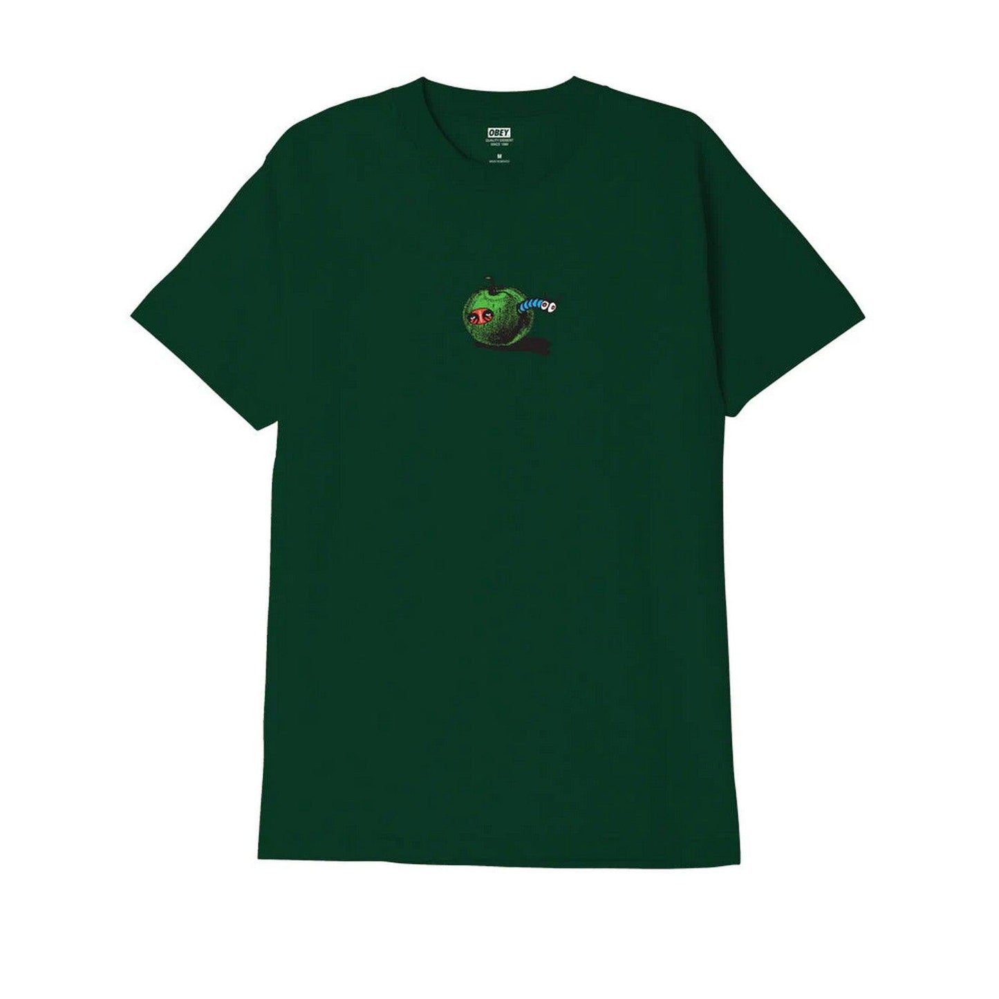 T-shirt Unisex Obey - Obey Apple Worm Classic Tee - Verde