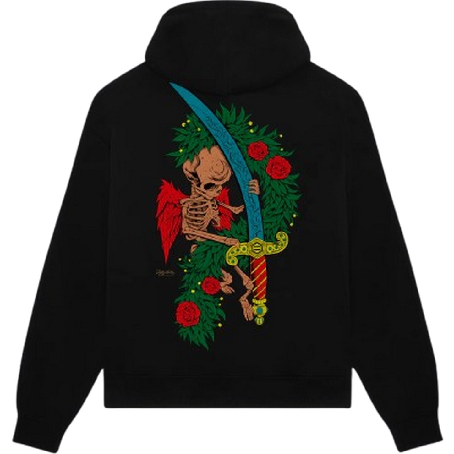 Felpe con cappuccio Uomo Dolly Noire - Asso Di Spade Hoodie - Nero