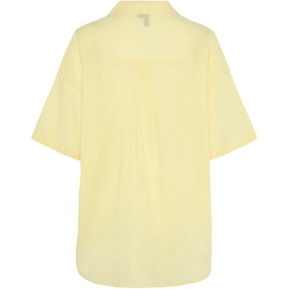 Camicie Donna Pieces - Pcsatinka 2/4 Shirt Wvn - Giallo