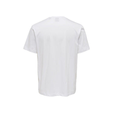 Camiseta de hombre Only & Sons - Onsmax Life Reg Ss Stitch Tee Noos - Blanco
