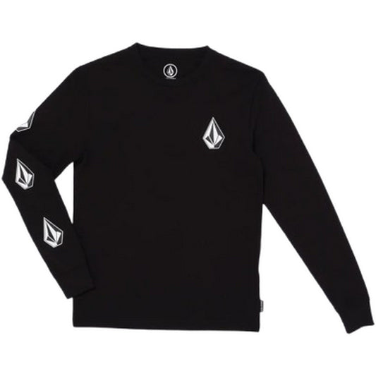 Maglie a manica lunga Bambino Volcom - Iconic Stone Lst - Nero