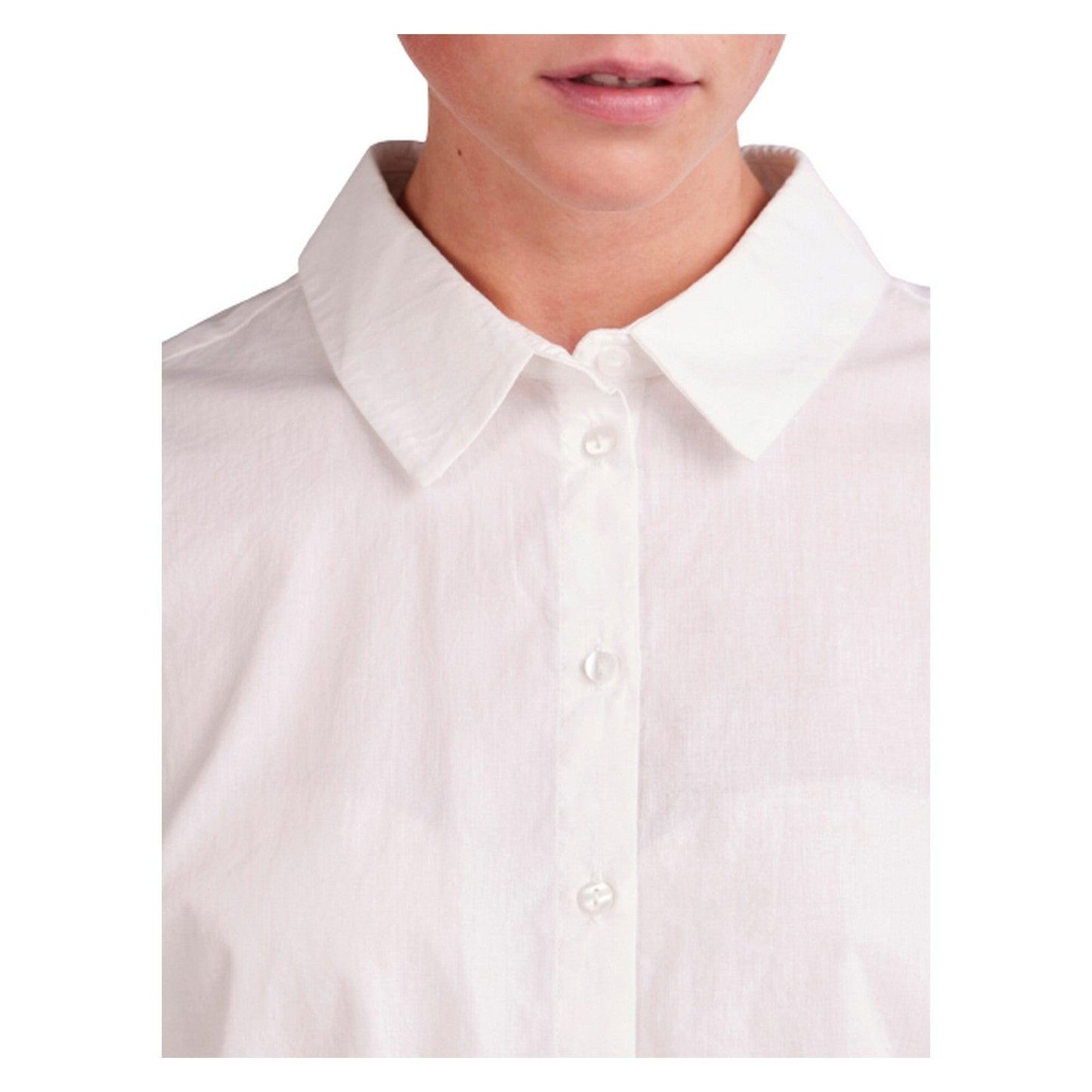 Camicie Donna Pieces - Pctanne Ls Loose Shirt Noos Bc - Bianco