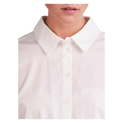 Camicie Donna Pieces - Pctanne Ls Loose Shirt Noos Bc - Bianco