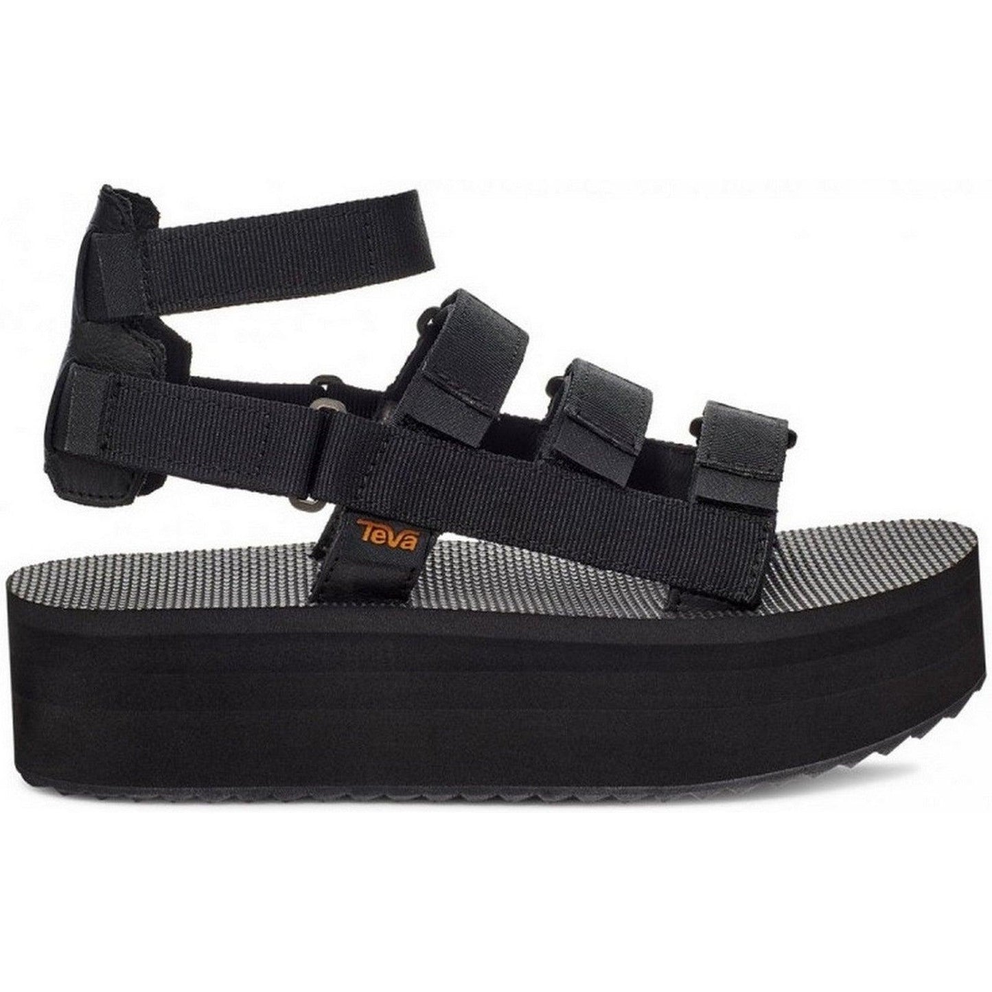 Sandali Donna Teva - Flatform Mevia - Nero