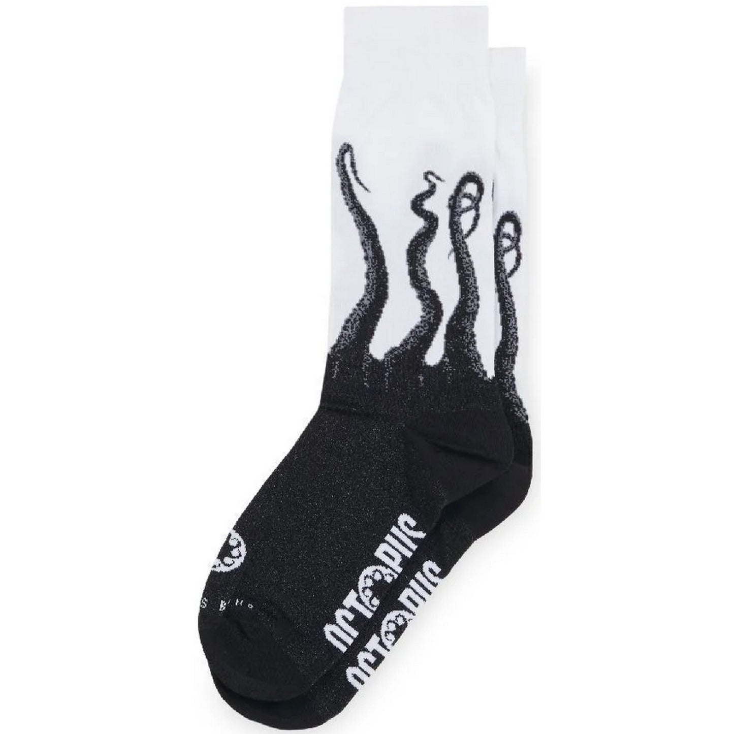 Calze Uomo Octopus - Octopus Outline Socks - Bianco