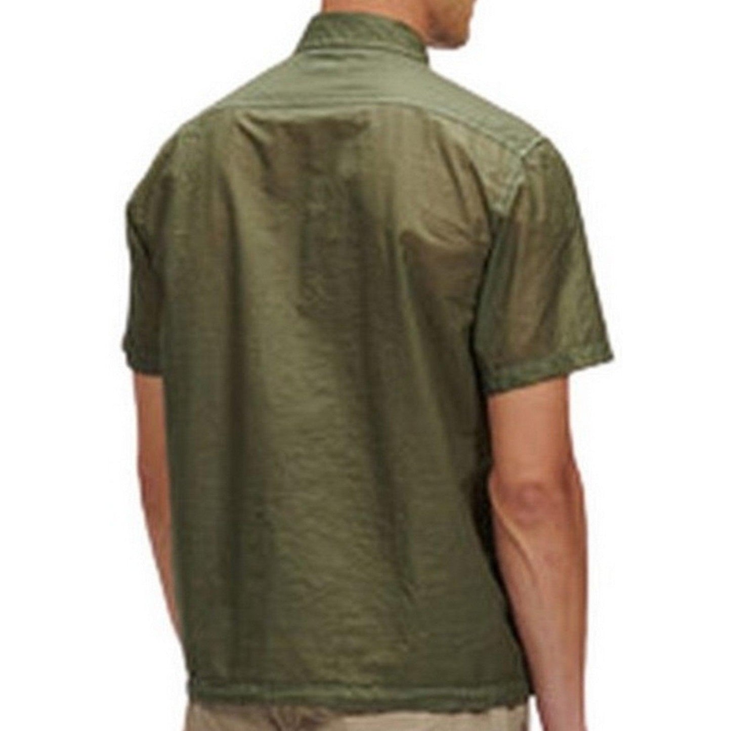 Camicie casual Uomo C.P. Company - Light Microweave Laminated Pockets Shirt - Verde