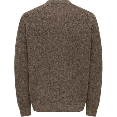 Maglioni Uomo Only & Sons - Onsjoin Rlx Ls Raglan Knit - Marrone
