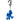 Uomo Uomo Gramicci - Running Man Climbing Key Chain - Blu