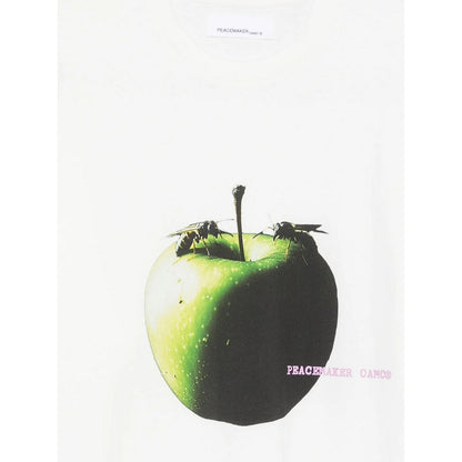T-shirt Uomo OAMC Peacemaker - Oversize Tee Apple Print - Bianco