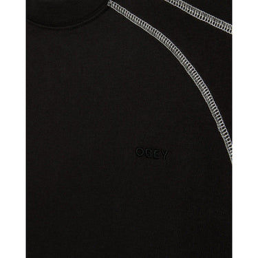 T-shirt Uomo Obey - Obey Contrast Stitch Tee - Nero
