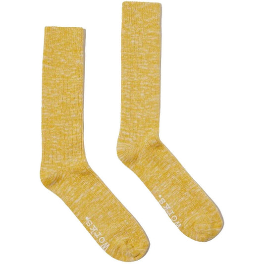 Calze Uomo Universal Works - Slub Sock - Giallo