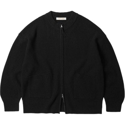 Cardigan Uomo Frizmworks - Wool Deck Zipup Cardigan - Nero