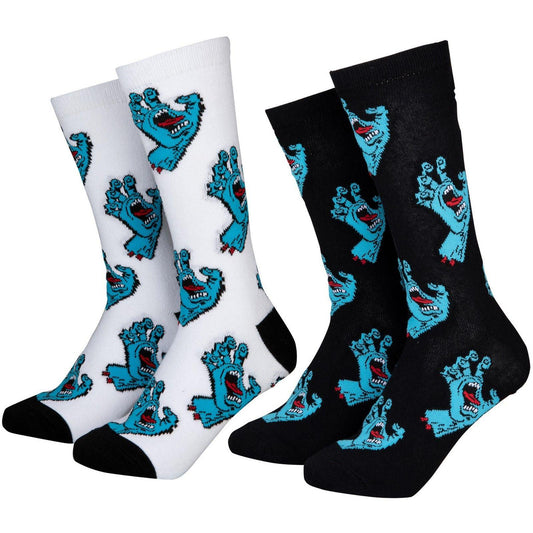 Calze Uomo Santa Cruz - Multi Hand Sock (2 Pack) - Multicolore