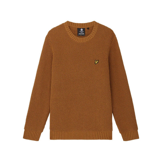 Maglioni Uomo Lyle & Scott - Thermal Stitch Jumper - Oro