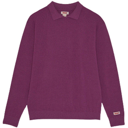 Maglie Uomo Baracuta - Rice Stitch Ls Polo Knit Rice Stitch Knit - Bordeaux