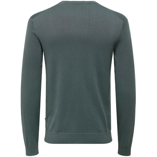 Maglioni Uomo Only & Sons - Onswyler Life Ls Crew Knit Noos - Verde