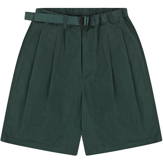 Pantaloncini Unisex KAPPY DESIGN - Two Tuck Wide Half Pants - Verde