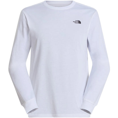 T-shirt Uomo The North Face - M Evolution Simple Dome Regular Long Sle - Bianco