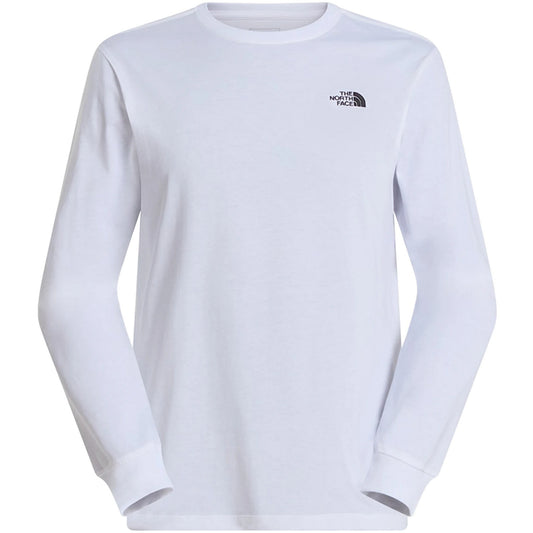 T-shirt Uomo The North Face - M Evolution Simple Dome Regular Long Sle - Bianco