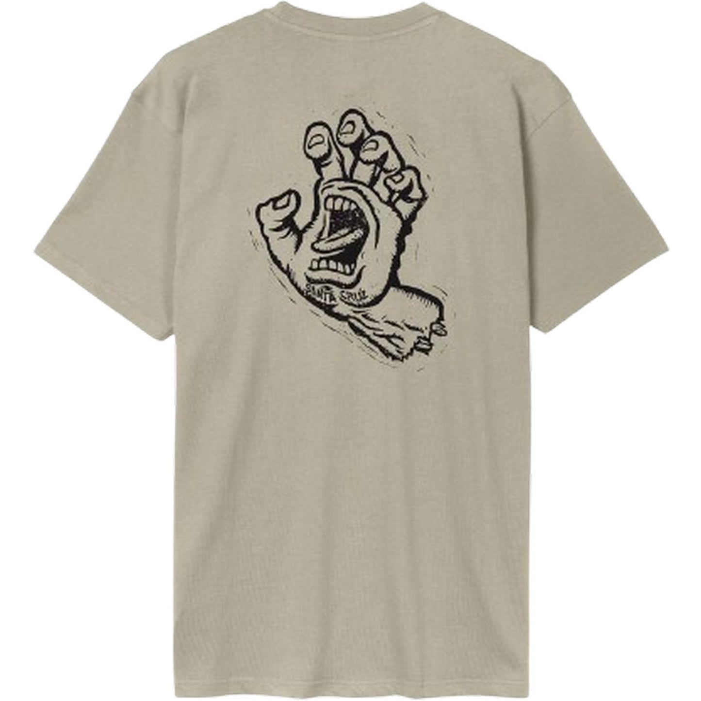 T-shirt Uomo Santa Cruz - Stamped Screaming Hand T-Shirt - Grigio