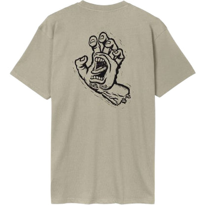 T-shirt Uomo Santa Cruz - Stamped Screaming Hand T-Shirt - Grigio