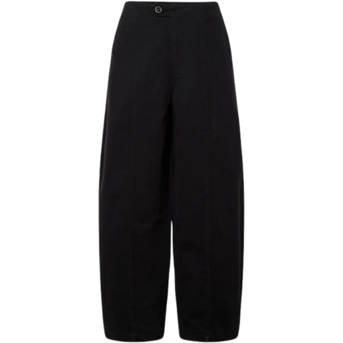 Pantaloni Donna Pieces - Pcastrid Hw Barrel Pants Dnm Bc - Nero