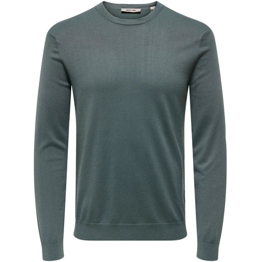 Maglioni Uomo Only & Sons - Onswyler Life Ls Crew Knit Noos - Verde